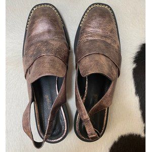 Free People Rose Gold Mules with Gold Rhinestones - W size 39 / 8M